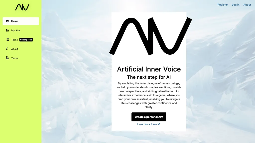 Artificial Inner Voice website