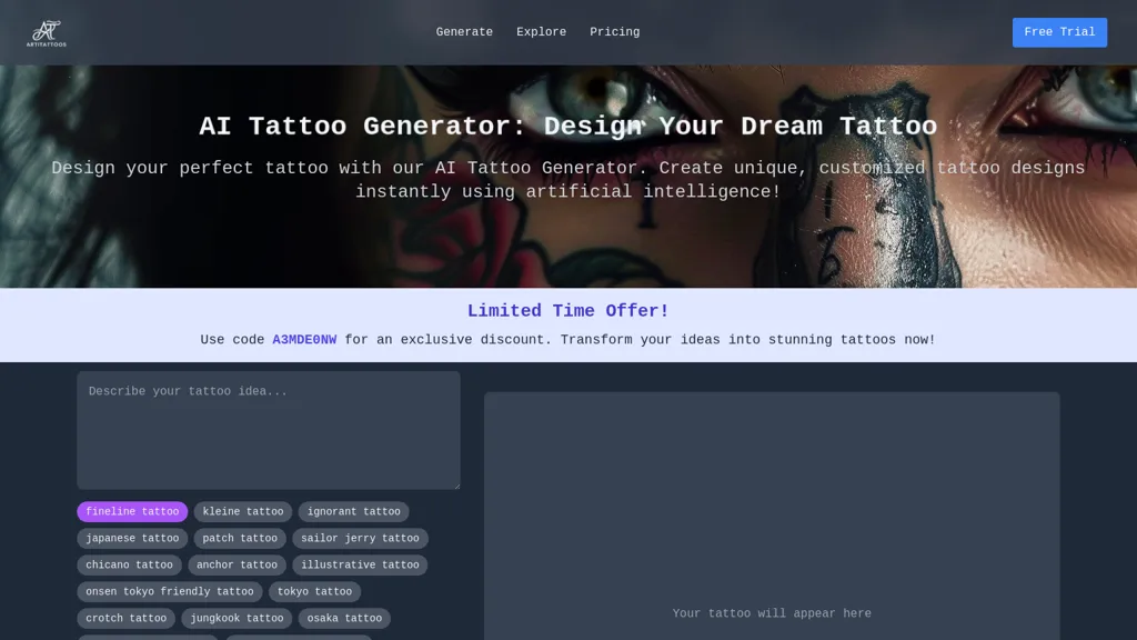 ArtiTattoos website