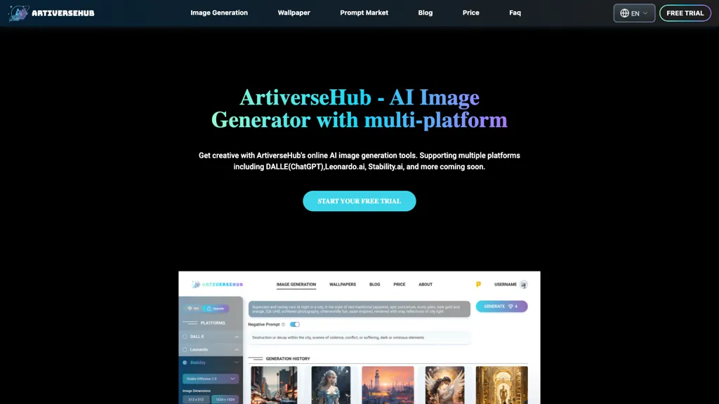 ArtiverseHub website