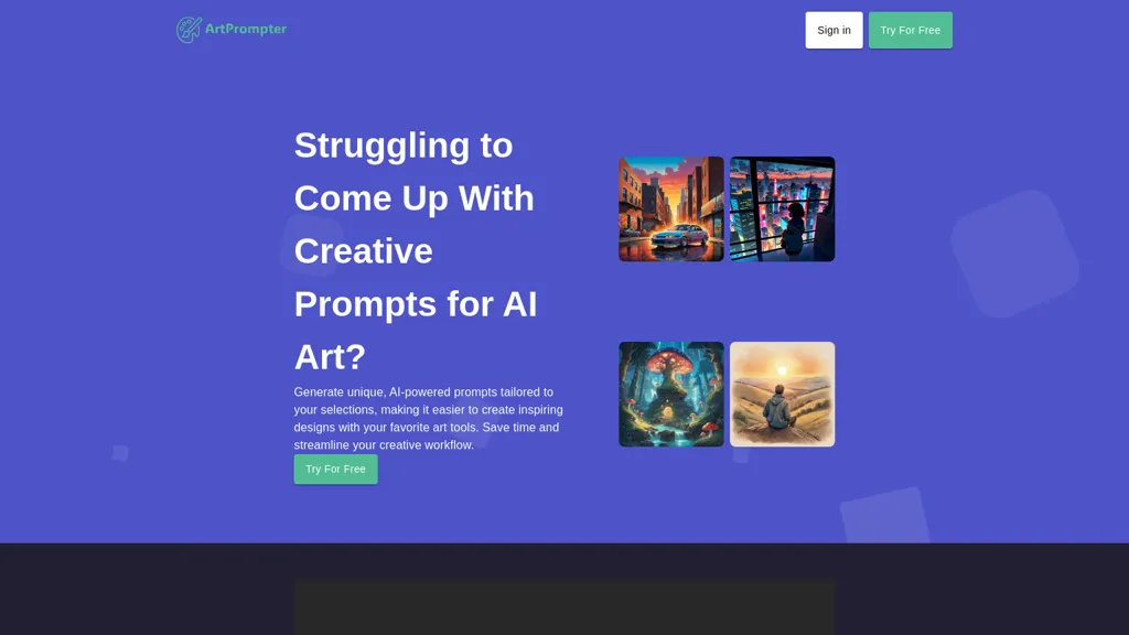 ArtPrompter website