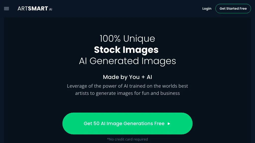 ARTSMART AI website