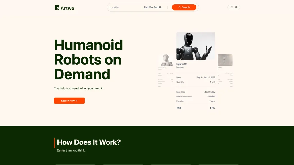 Artwo AI tool screenshot