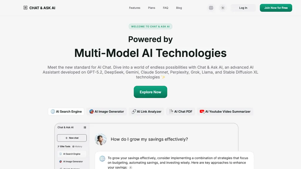 Ask AI AI tool screenshot