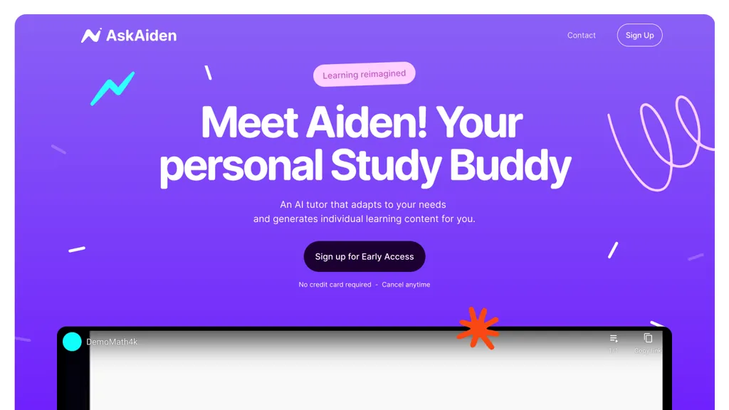 Ask Aiden AI website