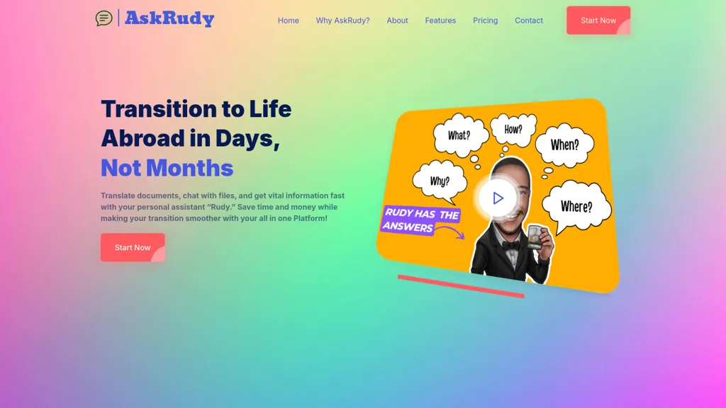 Ask Rudy AI AI tool screenshot