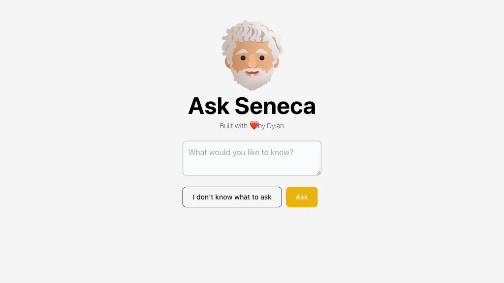 Ask Seneca website