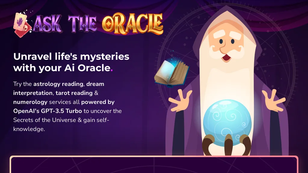 Ask the Oracle website