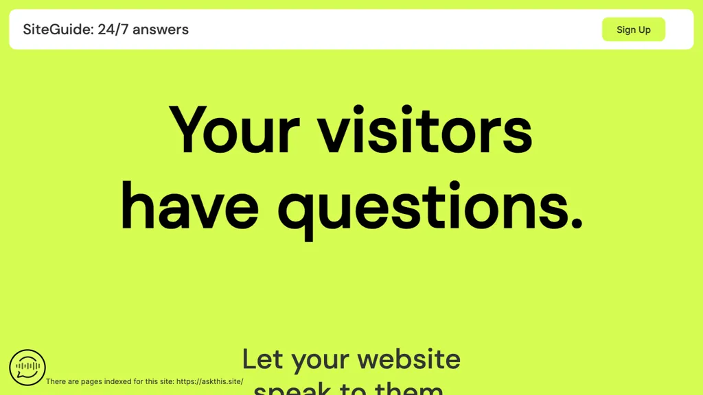 ASK THIS SITE website