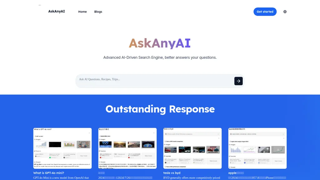 AskAnyAI website