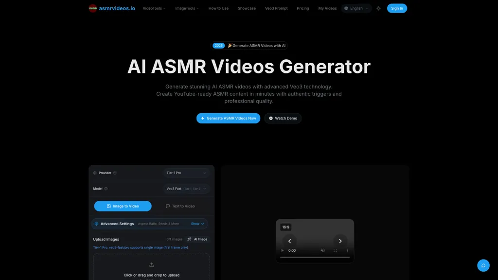 Asmr Videos AI tool screenshot