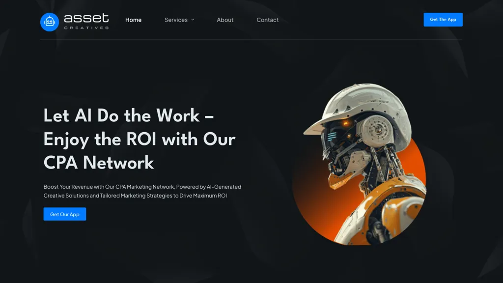 asset creatives AI AI tool screenshot