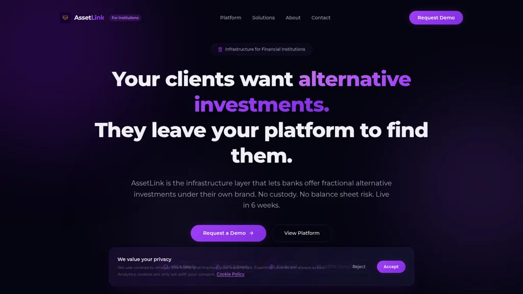 AssetLink AI tool screenshot