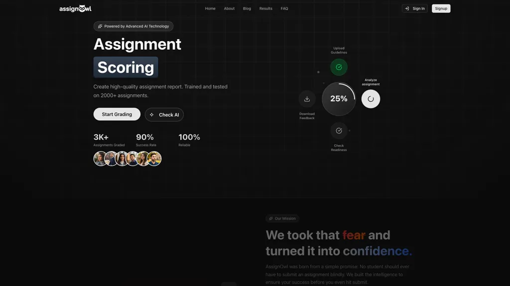 AssignOwl AI tool screenshot