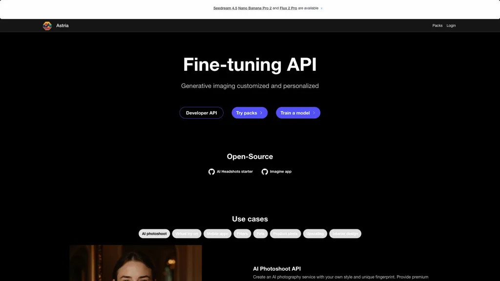 Astria — Dreambooth API Astria — Dreambooth API