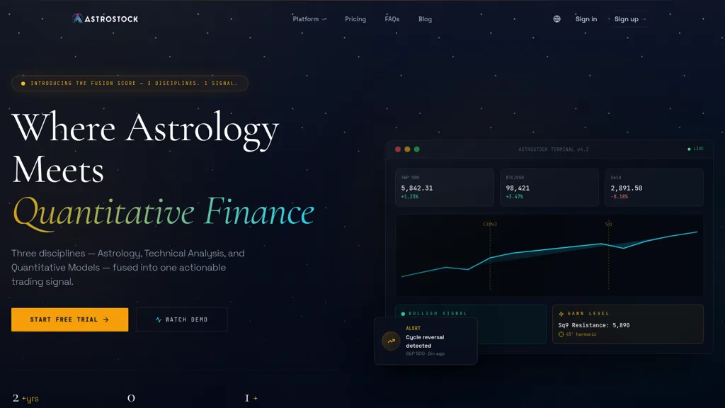 AstroStock AI AI tool screenshot