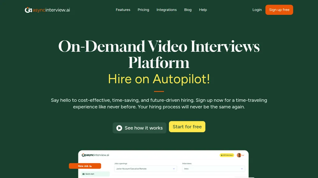 asyncinterview.io AI tool screenshot