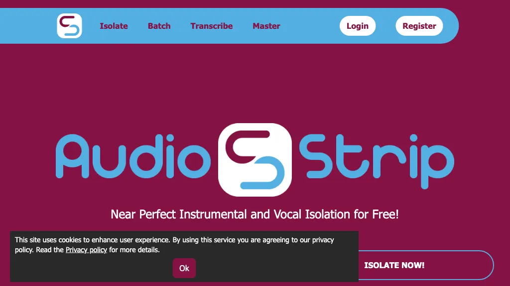 Audio Strip website
