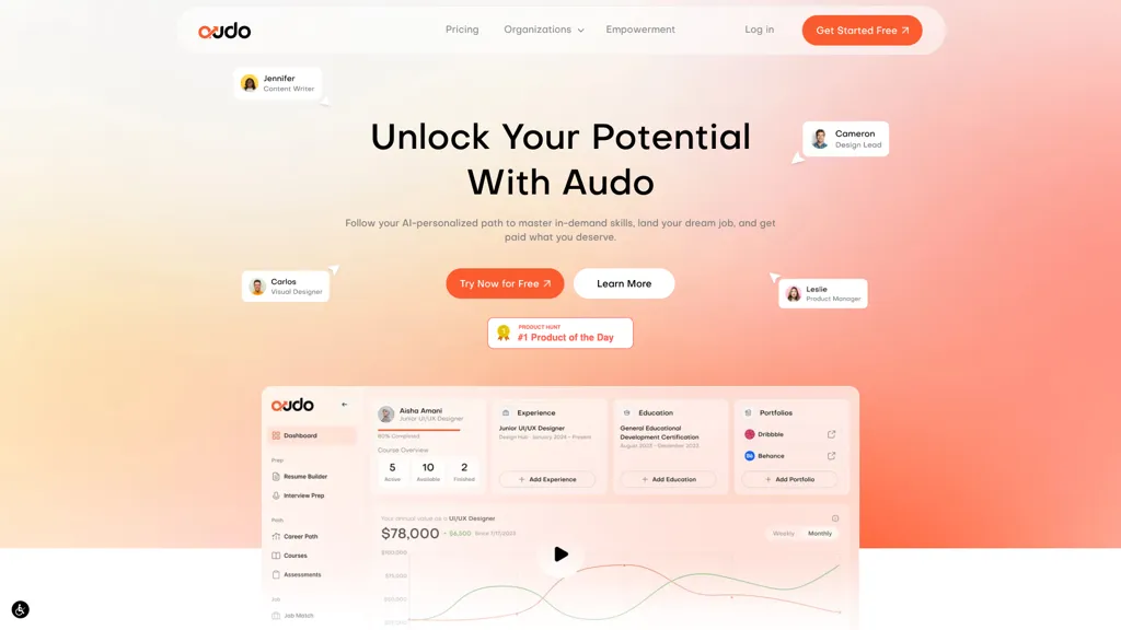 Audo AI tool screenshot