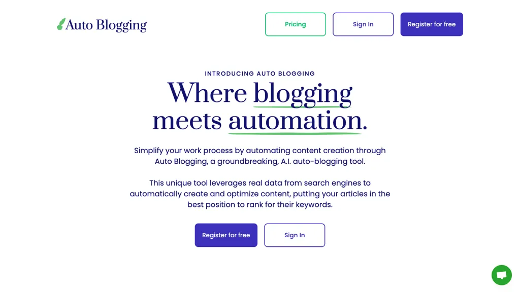 Auto Blogging website