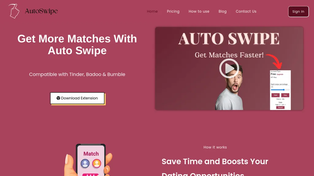 Auto Swipe website