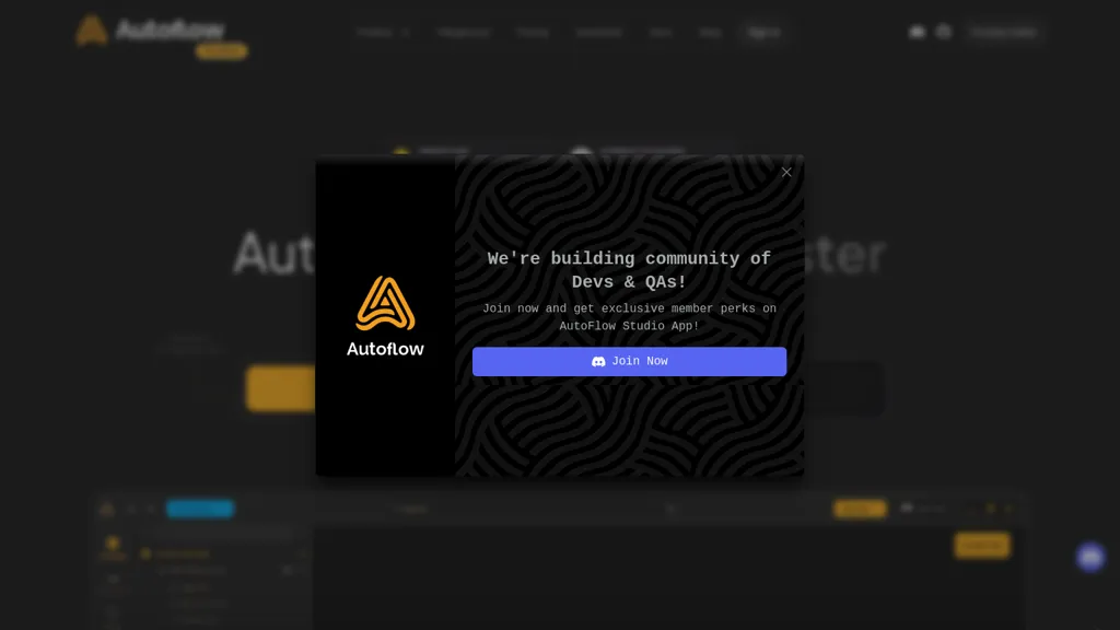 AutoFlow Studio website
