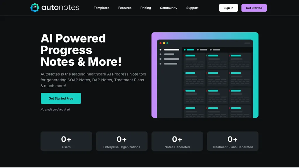 AutoNotes AI website