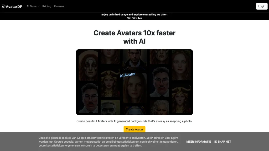 AvatarDP website
