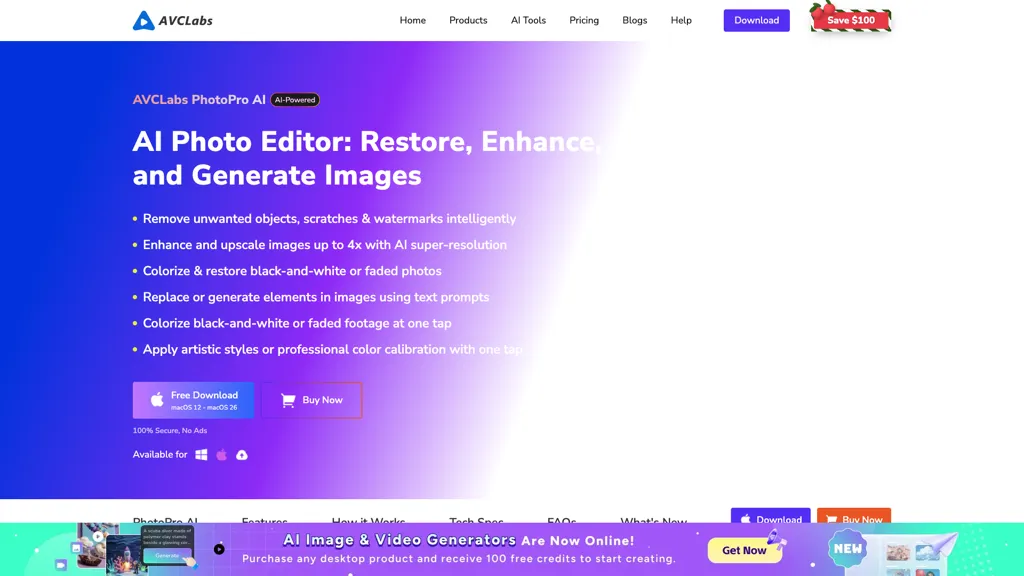 AVCLabs PhotoPro AI AI tool screenshot