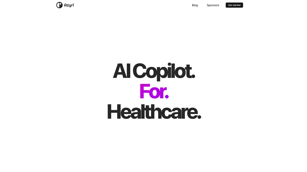 Azyri AI tool screenshot