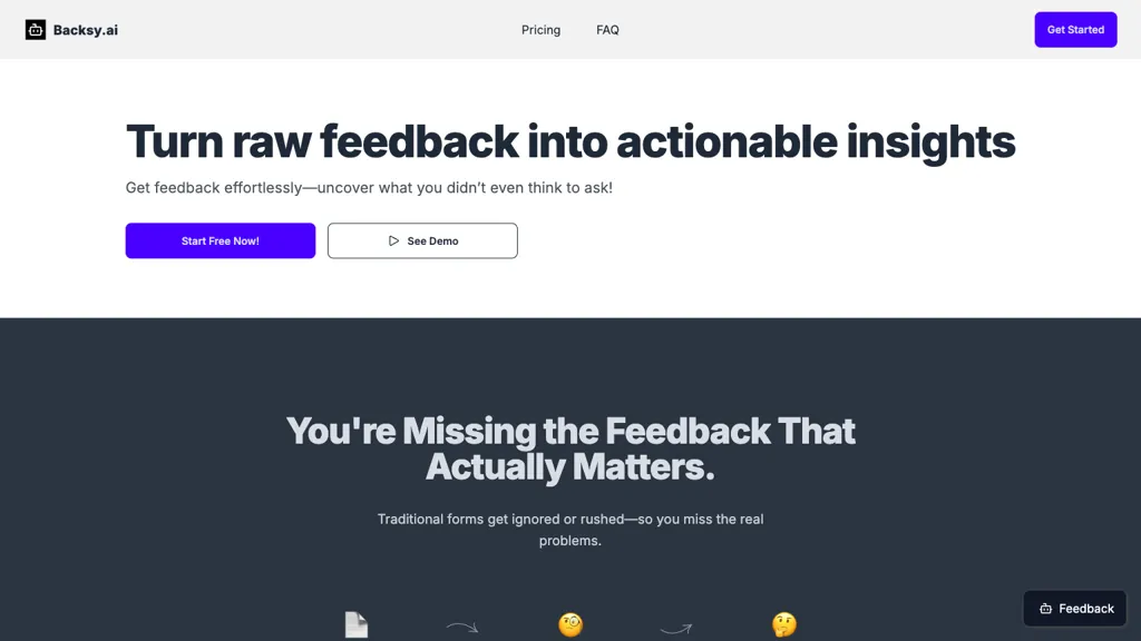 Backsy.ai website