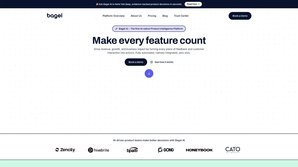 Bagel.ai AI tool screenshot