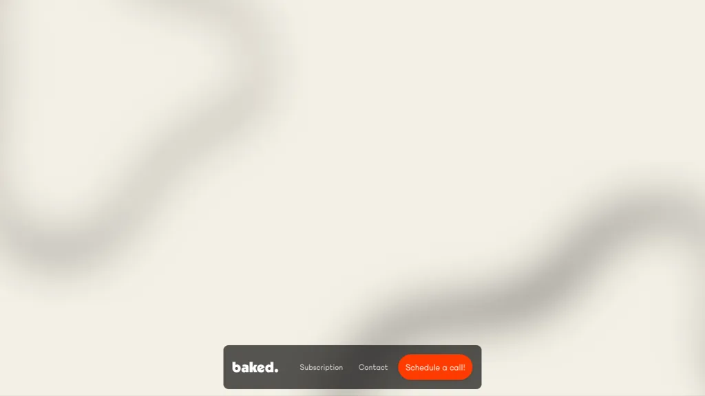 Baked Design Studio website