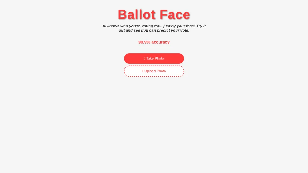 Ballot Face website