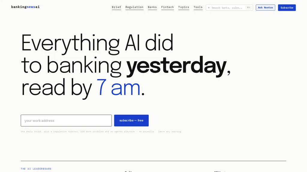 Bankingnewsai screenshot