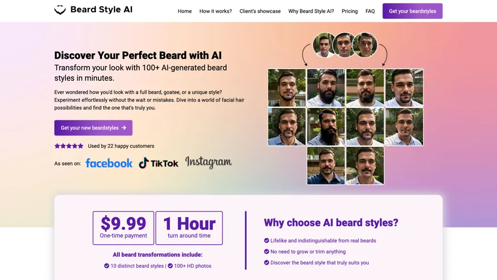 Beard Style AI website