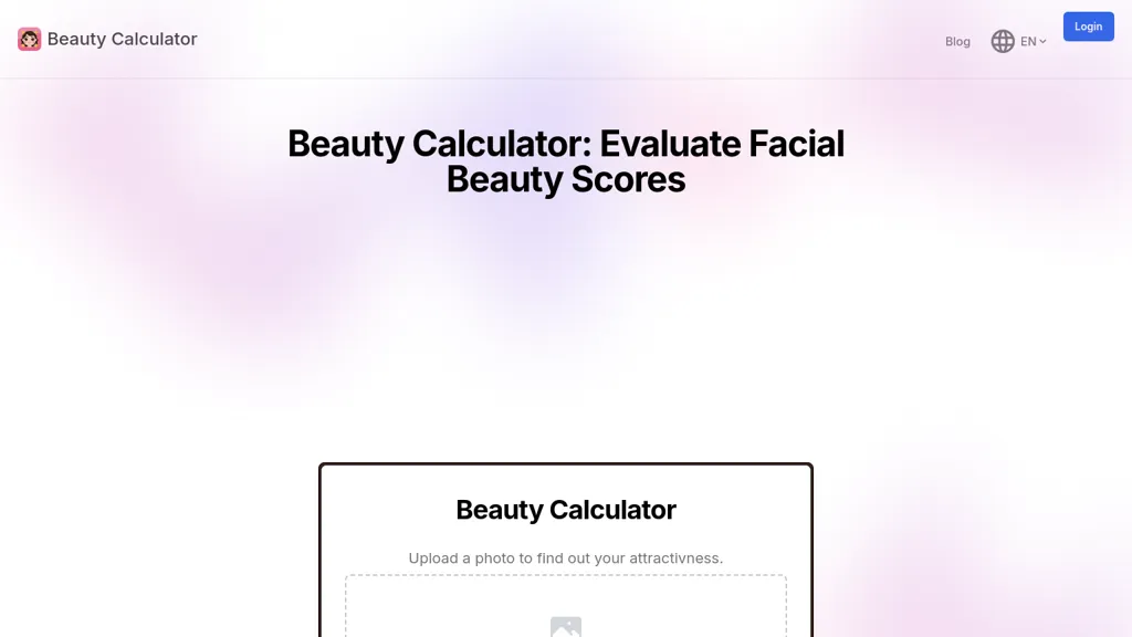 Beauty Calculator website
