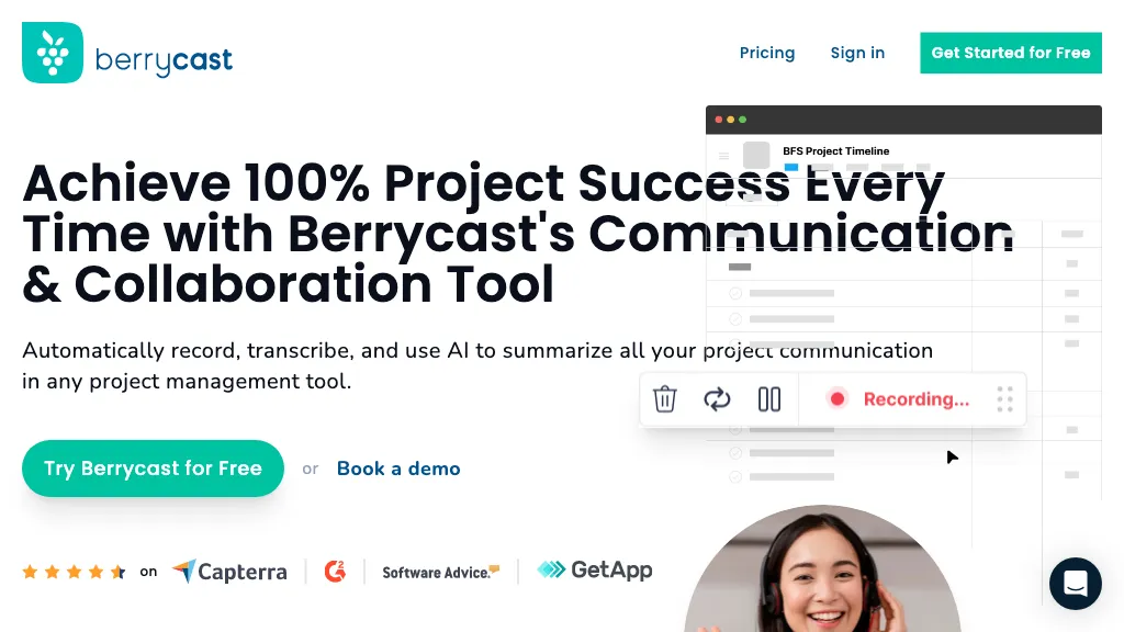 Berrycast Transcripts website