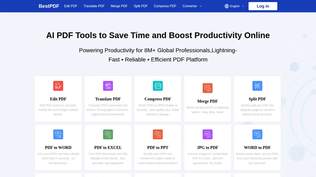 BestPDF AI tool screenshot