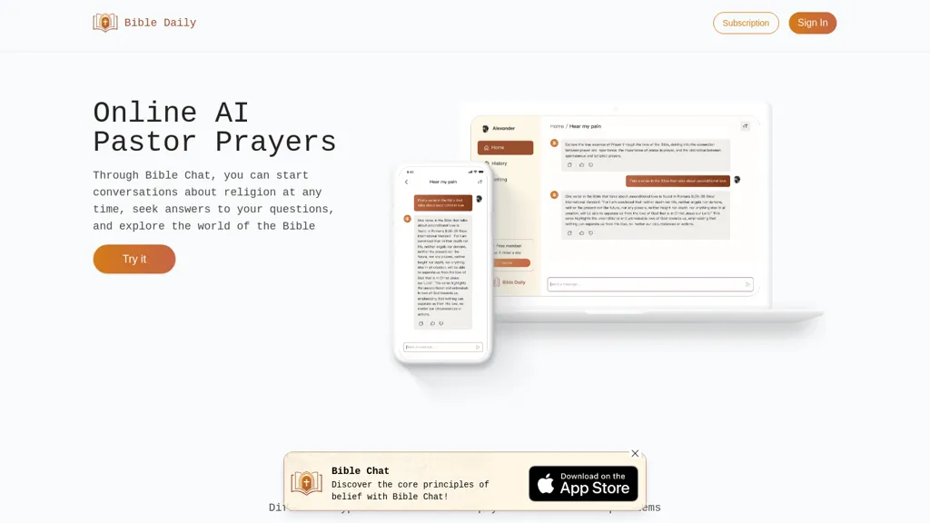 Bible Daily website