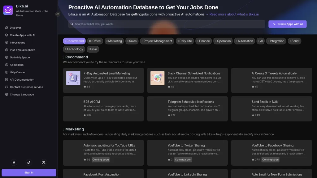 Bika.ai website