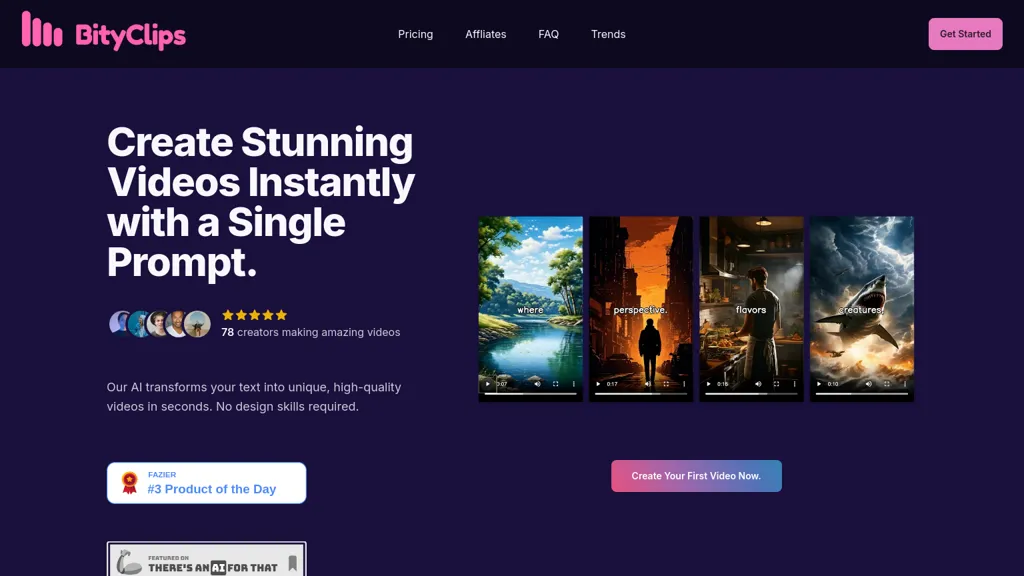BityClips website