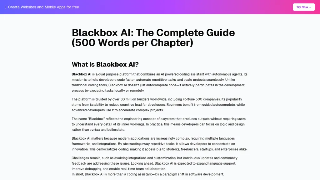 Blackbox AI Code AI tool screenshot