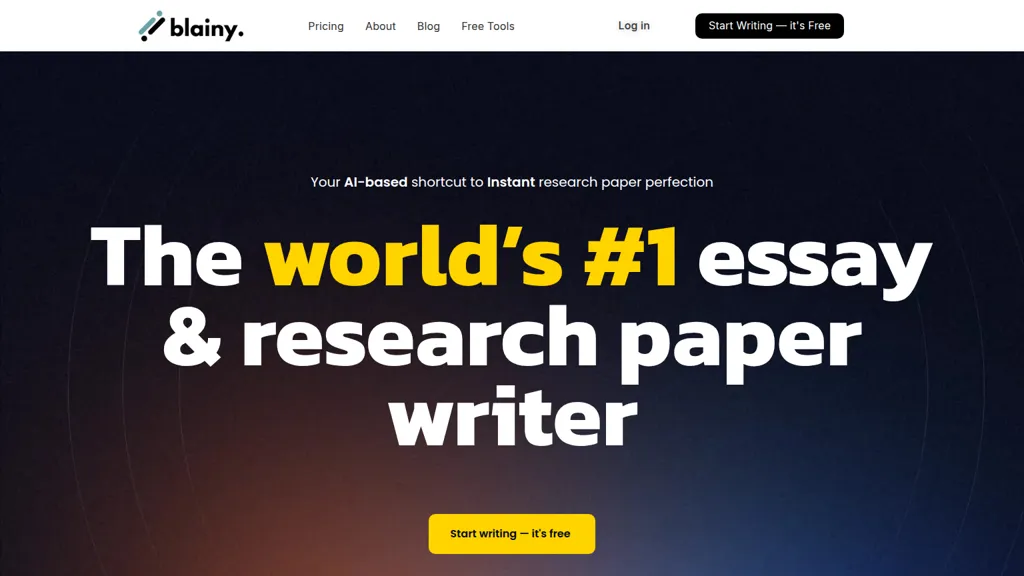 Blainy AI tool screenshot