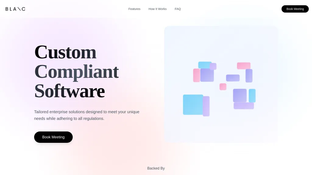 Blanc AI website