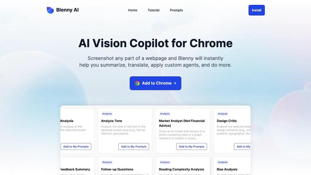 Blenny AI website
