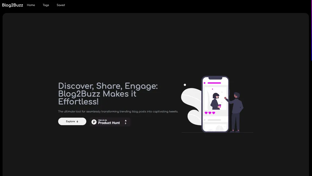 Blog2Buzz AI tool screenshot