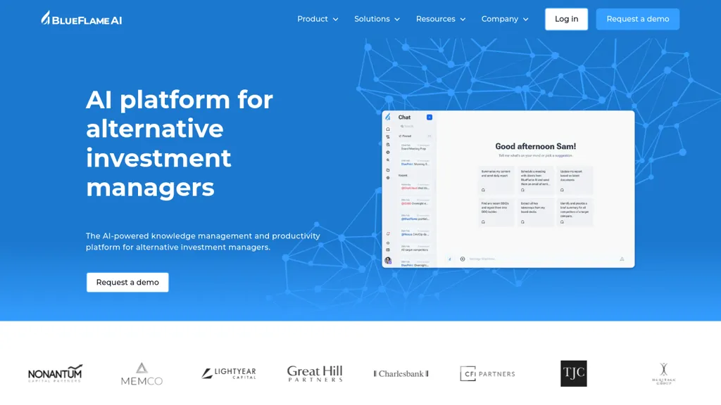 BlueFlame AI website