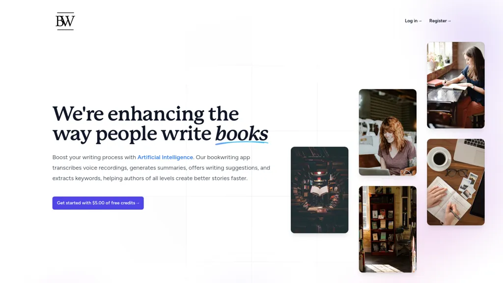 Bookwriters website