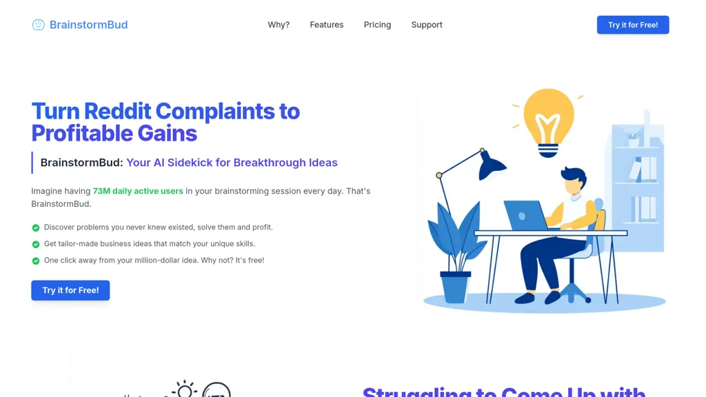 BrainstormBud website