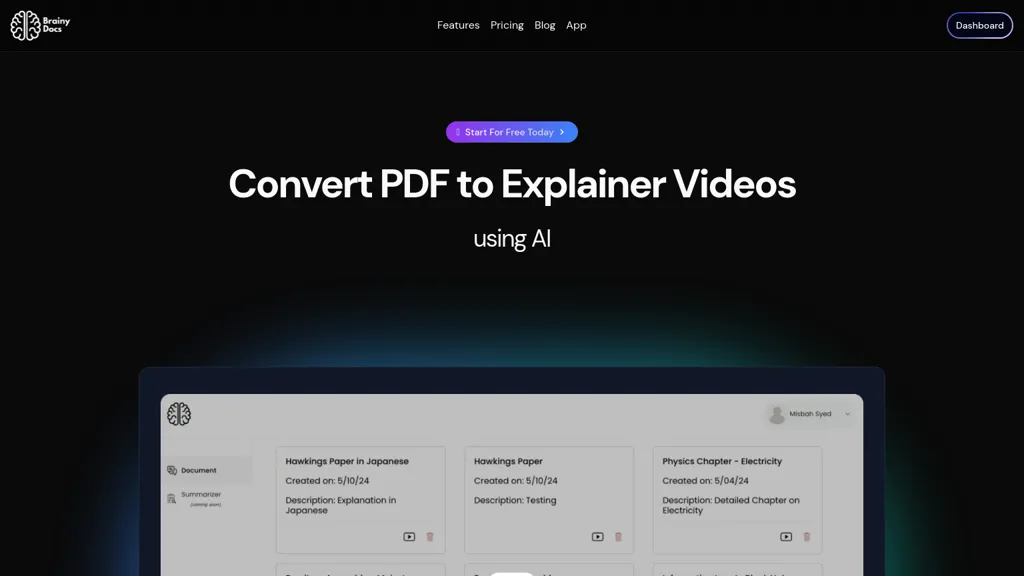 Brainy Docs website